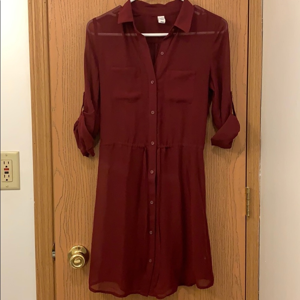 Sheer dress over a basic spaghetti strap dress
